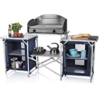 Los mejores  - CamPart Travel Cocina de Camping Málaga- con Paravientos- Dos Compartimentos de Almacenamiento- Armario Doble- Unisex…
